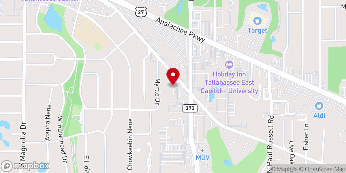 Map showing location of John Wesley United Methodist Church
