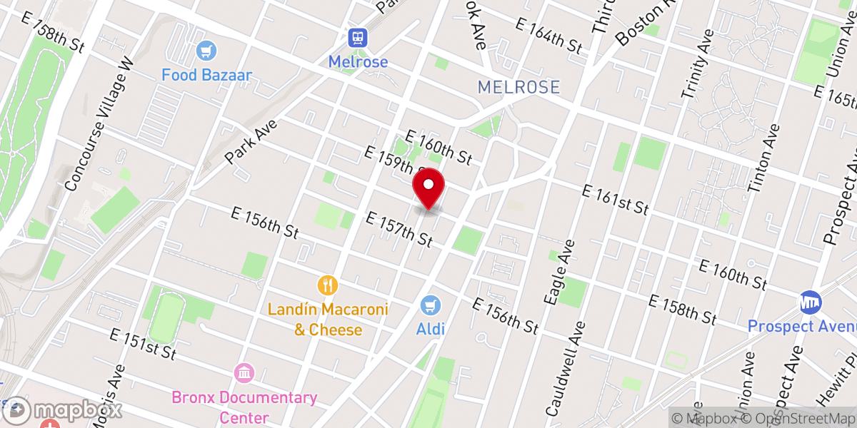 Map showing location of Elton Avenue Methodist Church