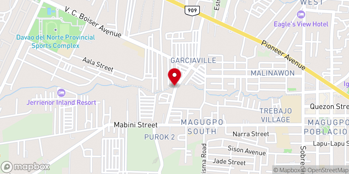 Map showing location of Grace Christian Baptist Church