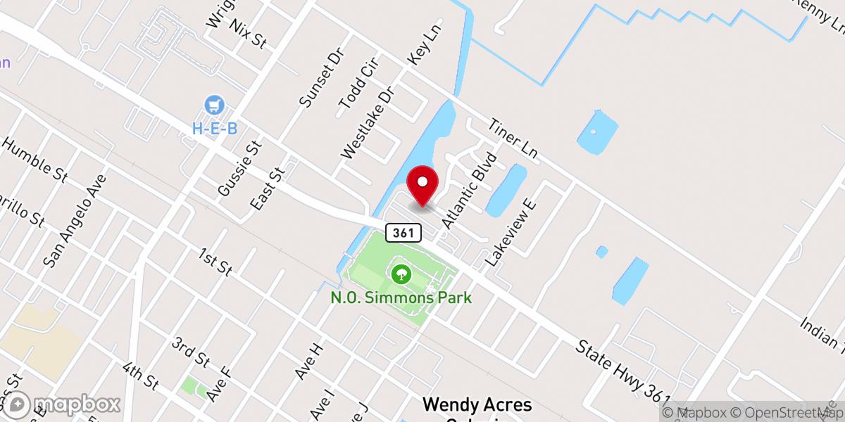 Map showing location of Calvary Chapel