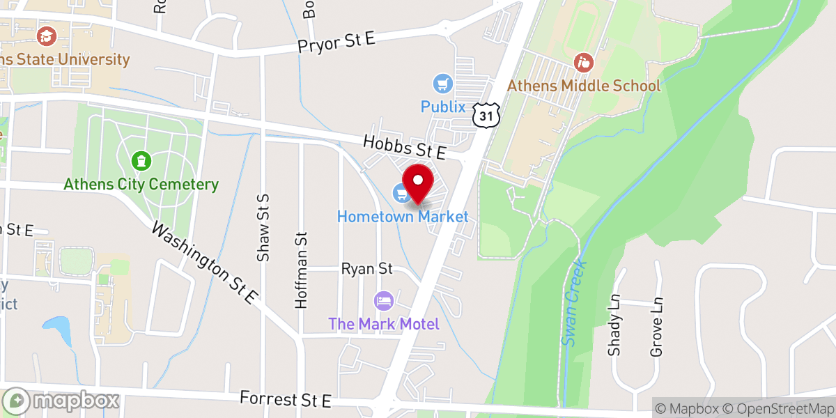 Map showing location of Discovery Church
