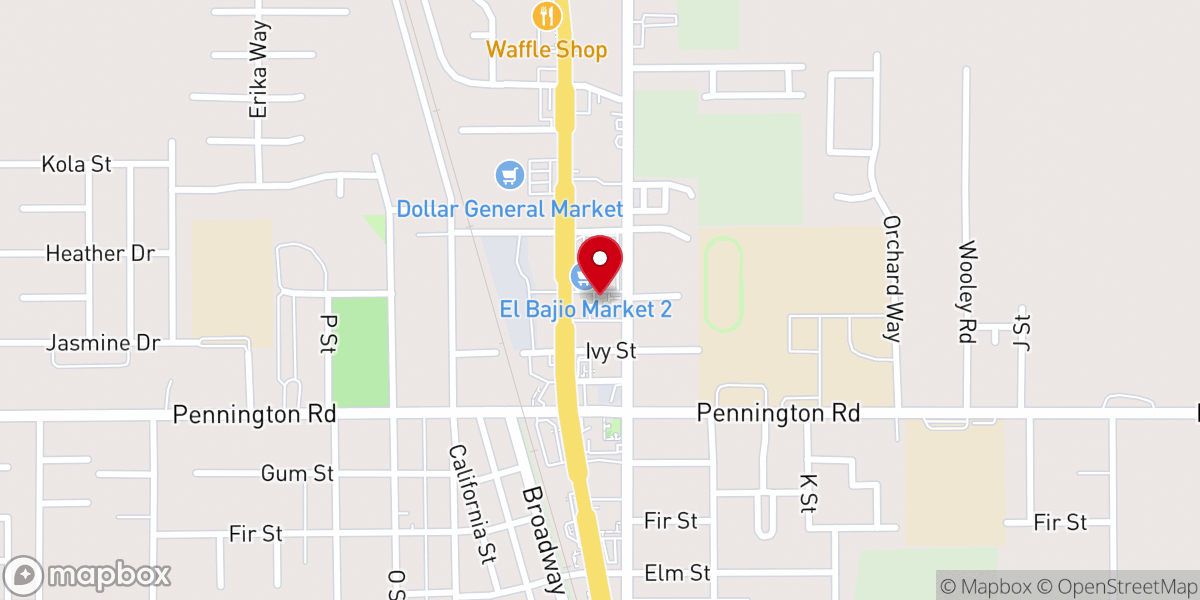 Map showing location of Iglesia Adventista del Séptimo Día Hispana - Live Oak / Live Oak Spanish Seventh-Day Adventist Church