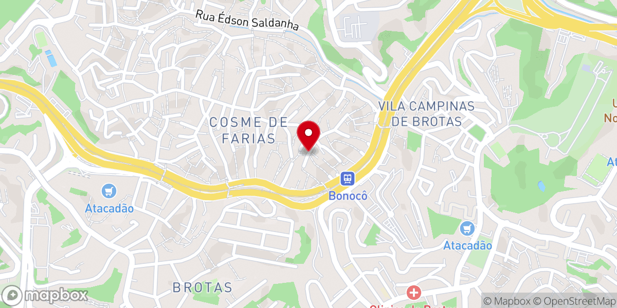 Map showing location of Santuario dos Milagres ministerio Deus vivo