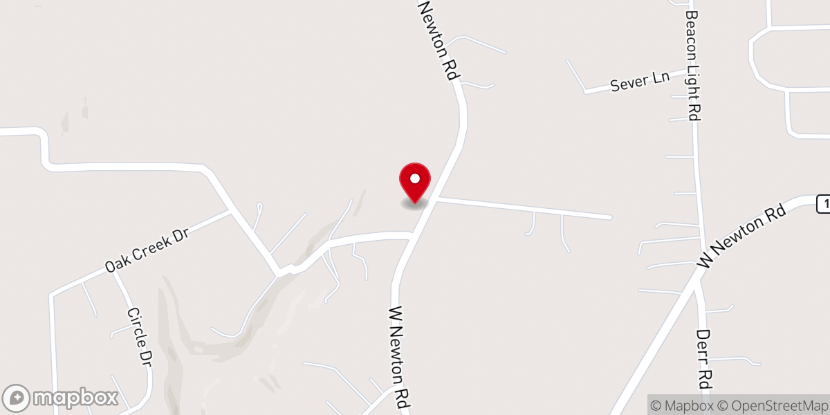 Map showing location of Sewickley United Presbyterian Church