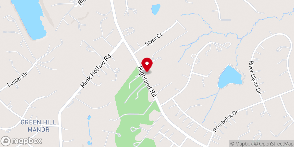 Map showing location of Hopkins United Methodist Church