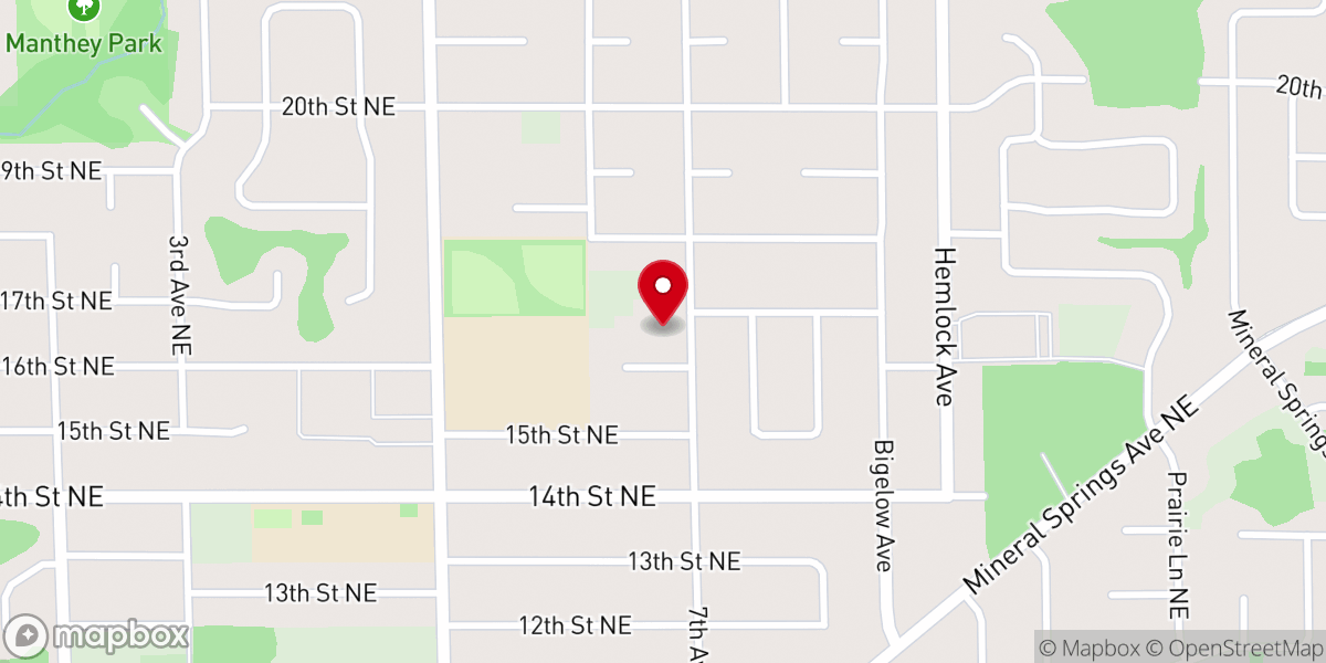 Map showing location of Rise and Shine Kids
