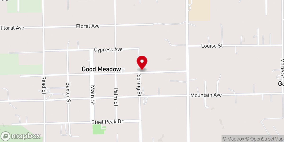Map showing location of Higher Ground Baptist Church