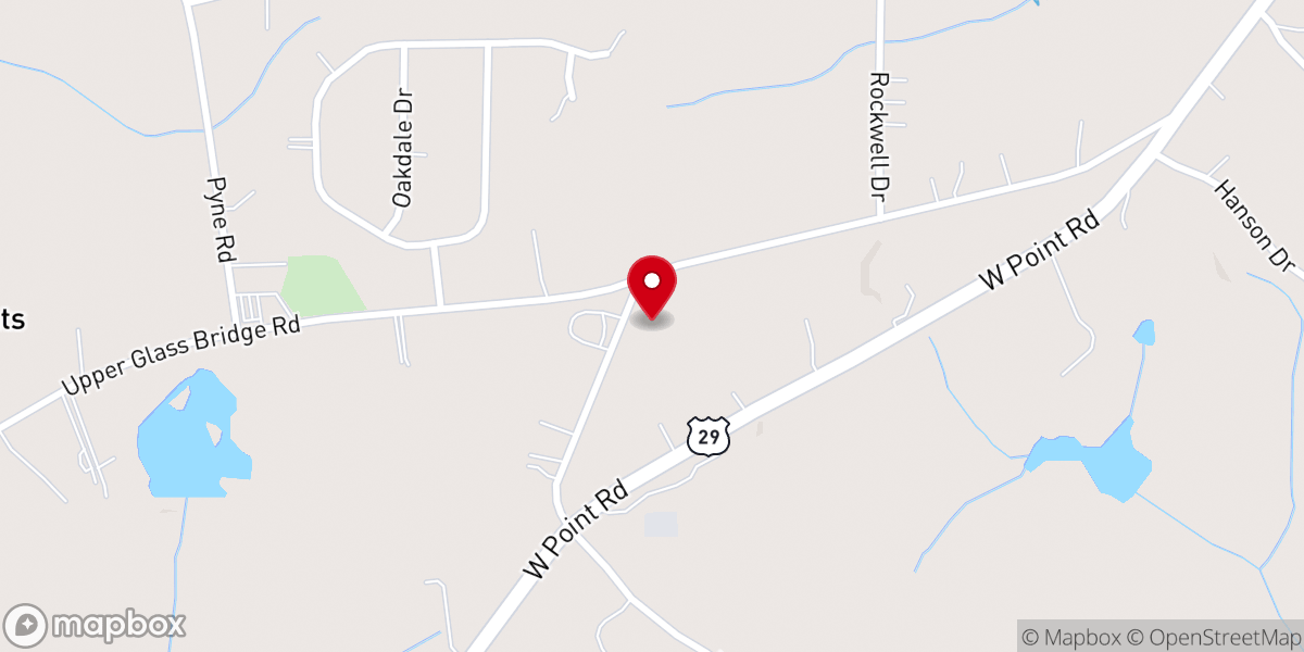 Map showing location of La Grange Church of Christ