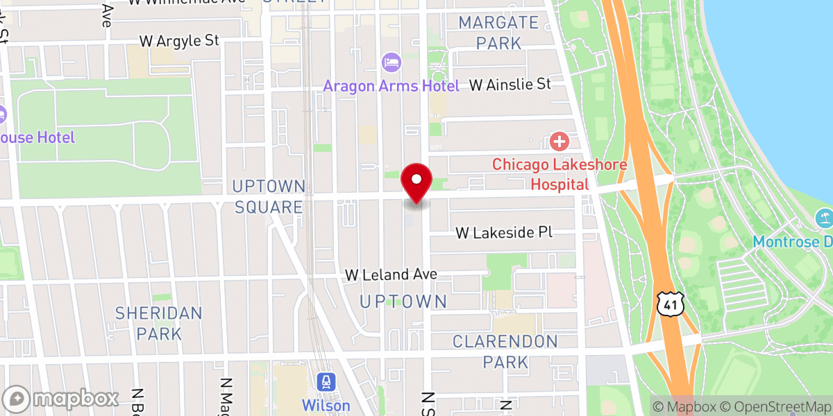 Map showing location of Chicago Metropolitan Sanctuary Alliance