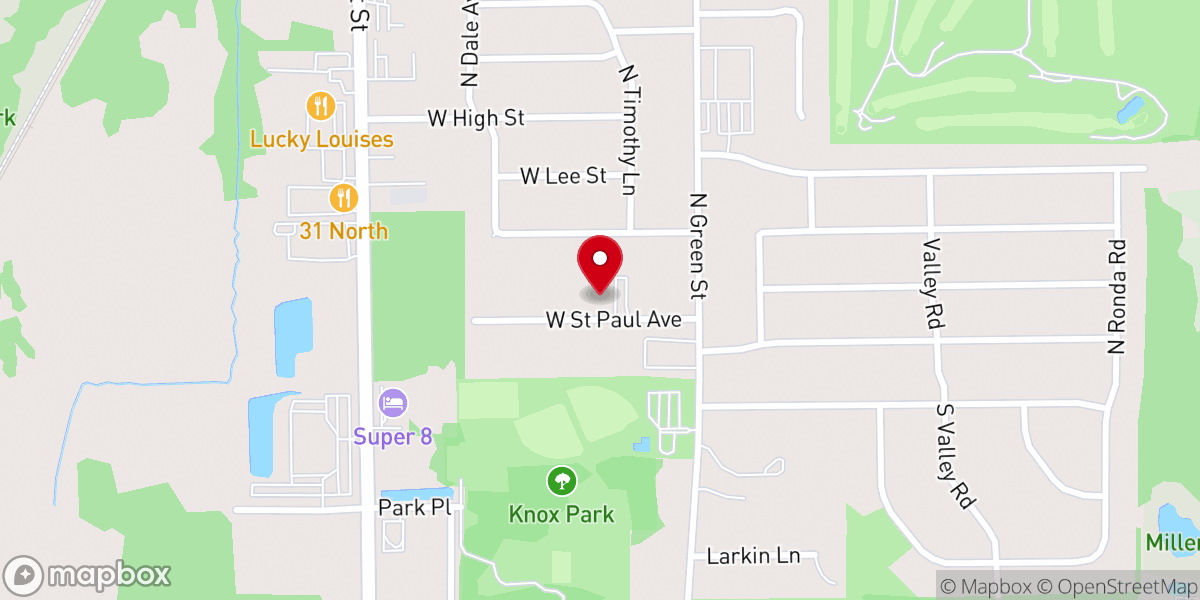 Map showing location of St. Nicholas of Myra Orthodox Church a Ukrainian Parish of the Orthodox Church in America