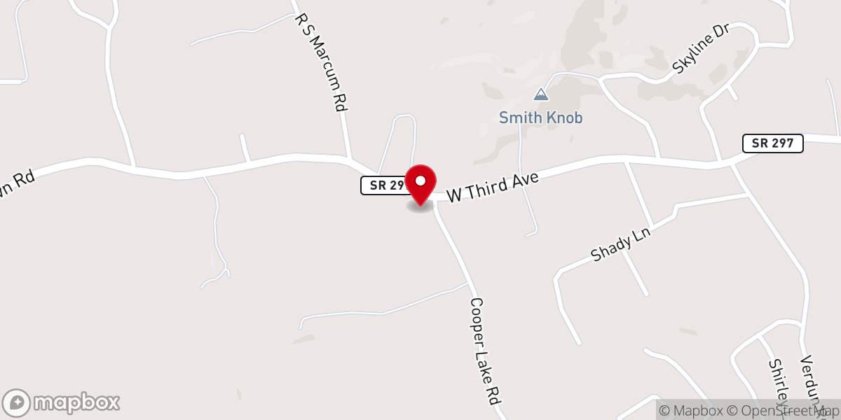 Map showing location of Bible Believers Baptist Church