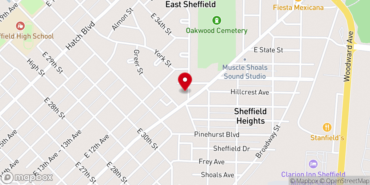 Map showing location of Lifesong Church
