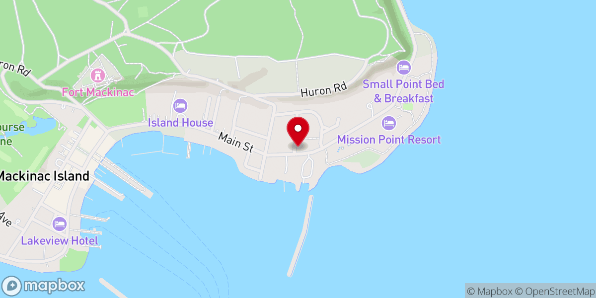 Map showing location of Historic Mission Church