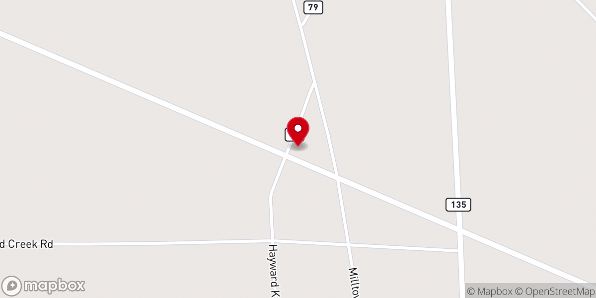 Map showing location of Trinity Calvary Holiness Church