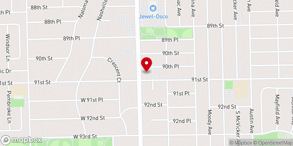 Map showing location of Arabic Family Church