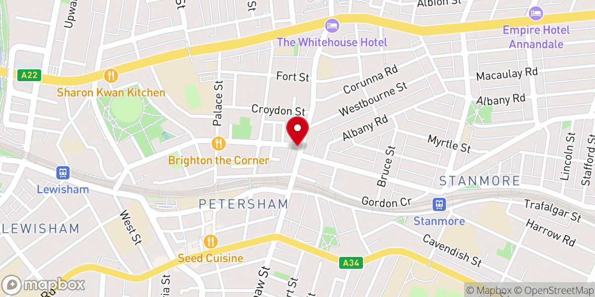 Map showing location of Metropolitan Community Church Sydney Ltd