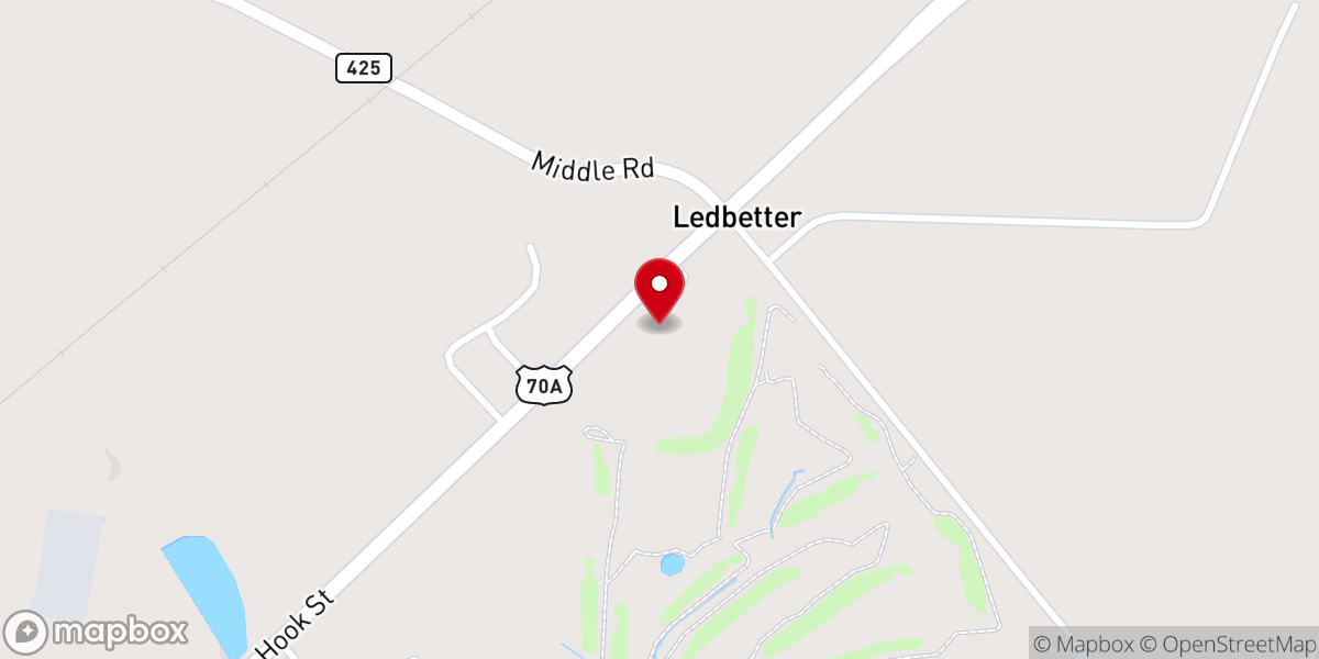 Map showing location of Temple Sprit Filled Church