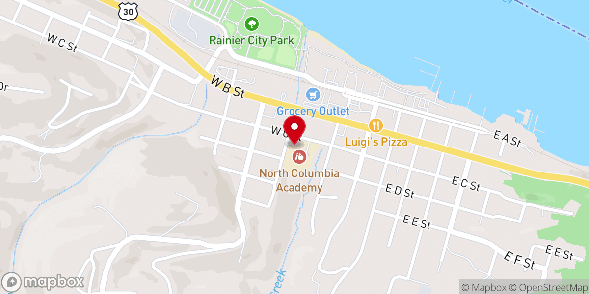 Map showing location of Riverside Community Church