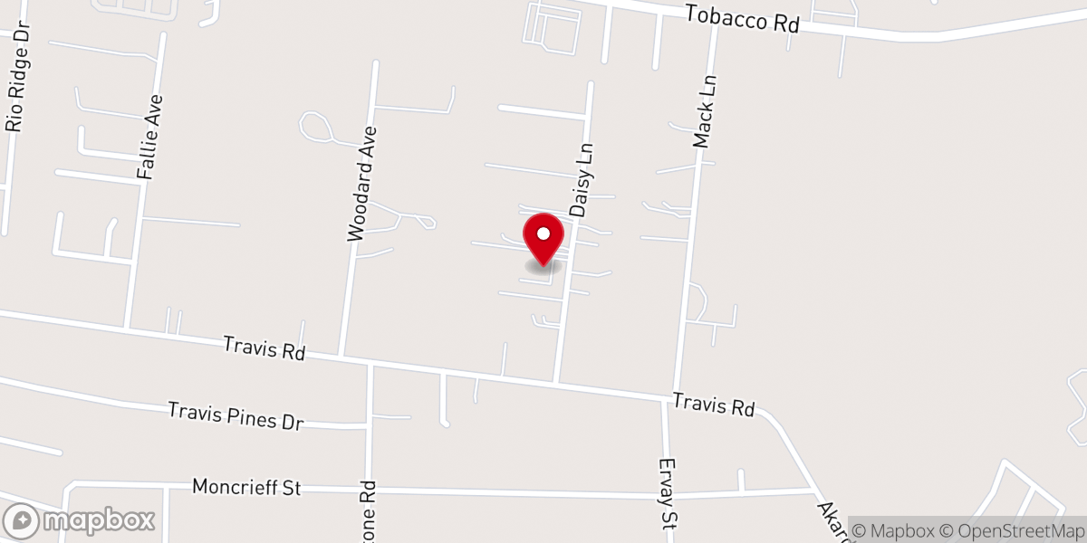 Map showing location of South Augusta Church of Christ