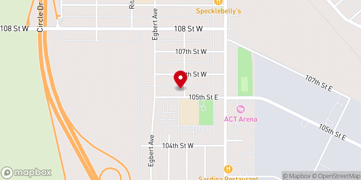 Map showing location of Dormition Ukrainian Catholic Parish