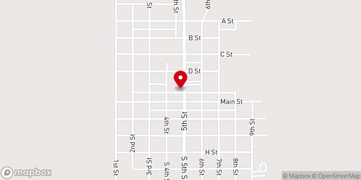 Map showing location of Ringling City Hall