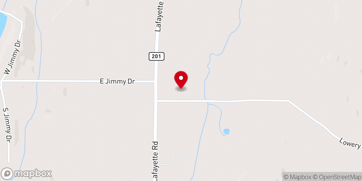 Map showing location of Friendship Baptist Church