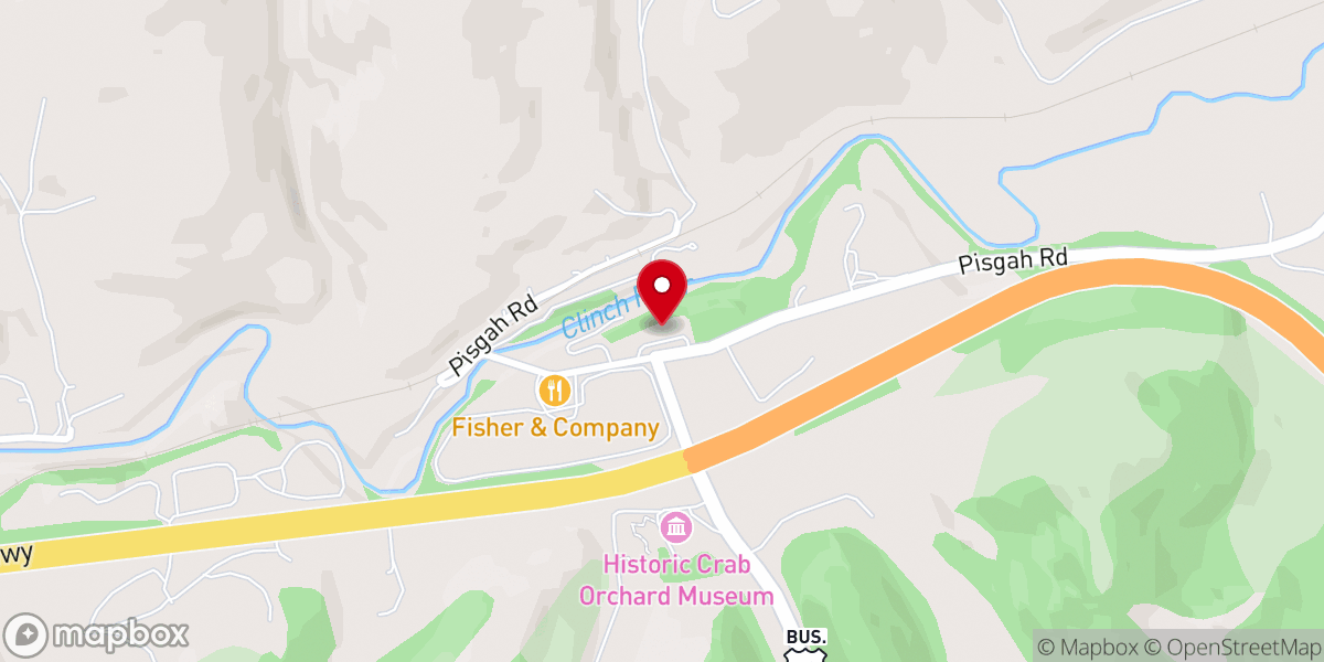 Map showing location of Pisgah United Methodist Church