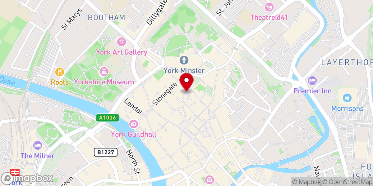 Map showing location of The Deathly Dark Tours