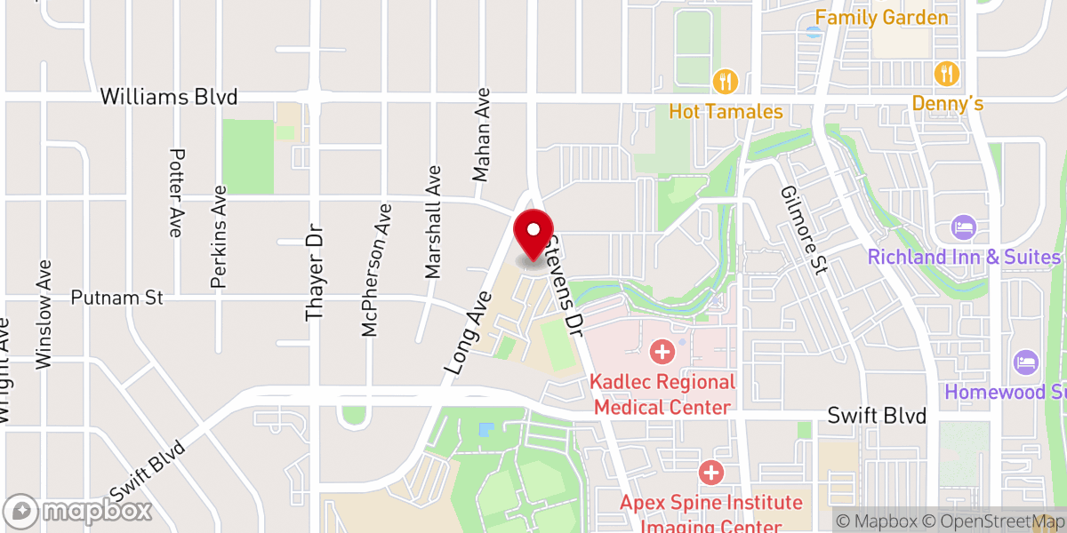 Map showing location of Christ the King Church