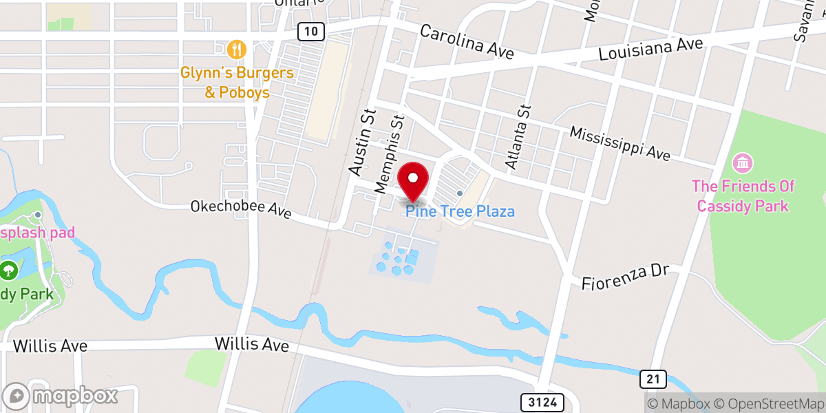 Map showing location of Bogalusa Public Works Department