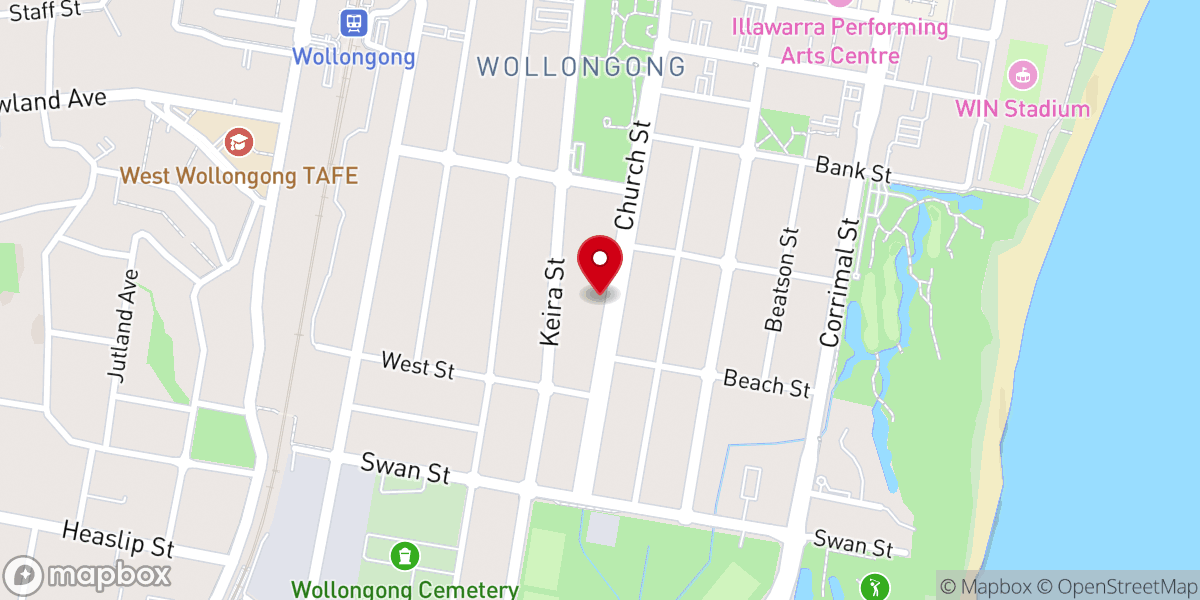 Map showing location of Interchange Illawarra