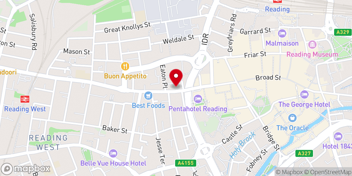 Map showing location of Providence Chapel