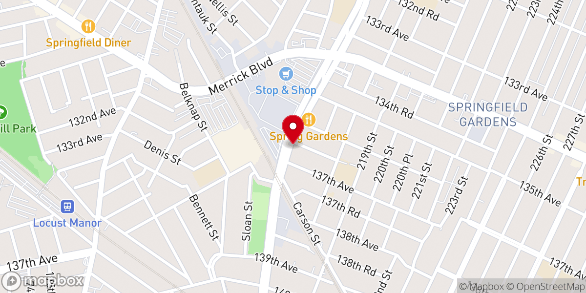 Map showing location of Holy Temple Church - Food Distribution Center