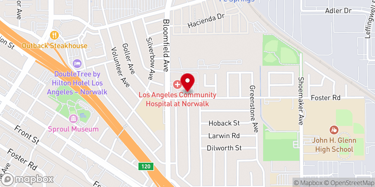 Map showing location of Village Baptist Church