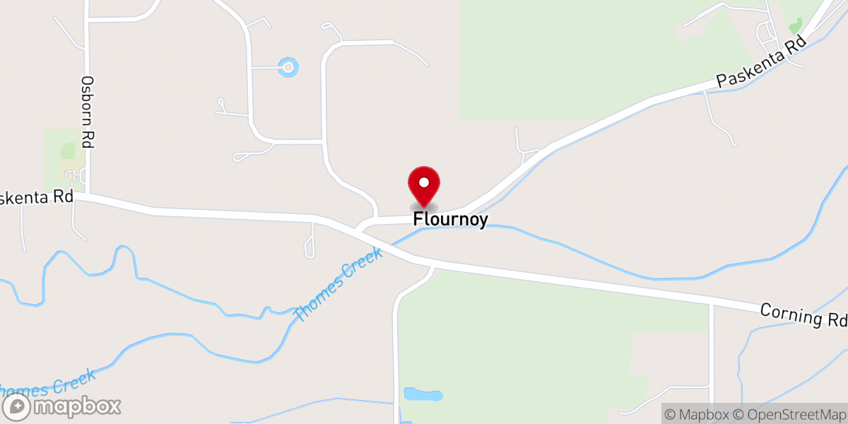 Map showing location of Flournoy Country Store & Deli