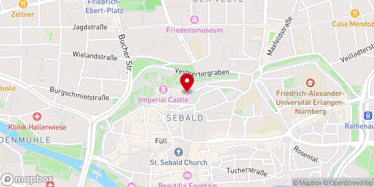 Map showing location of Burgkapelle St. Walburgis