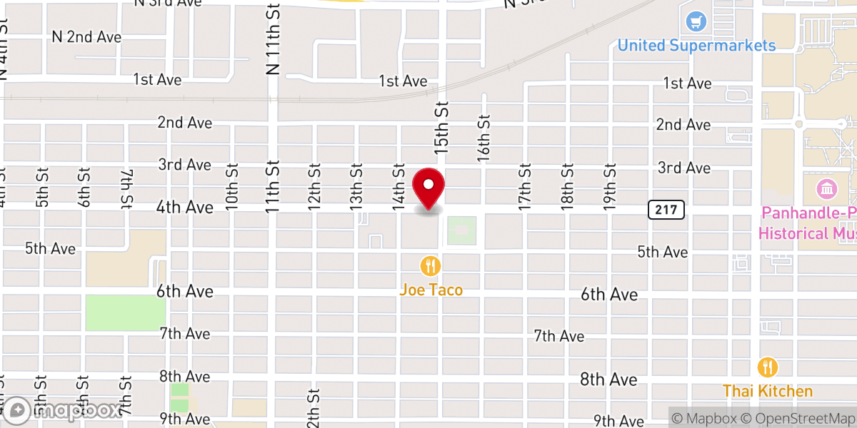 Map showing location of Southwestern Association
