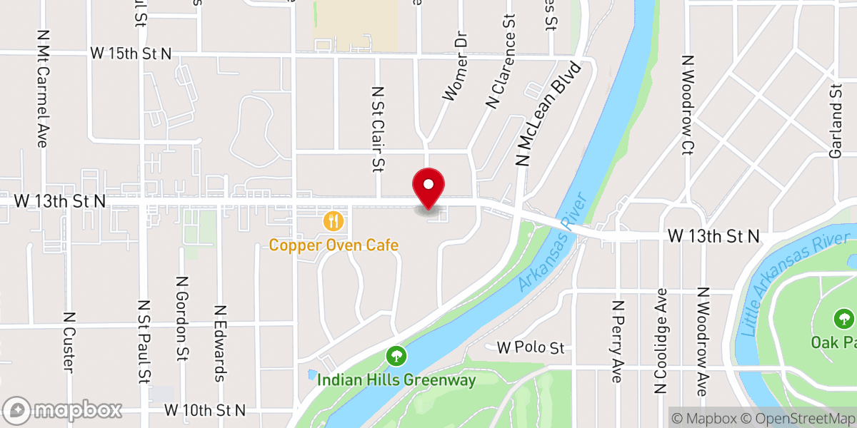 Map showing location of Vintage Faith