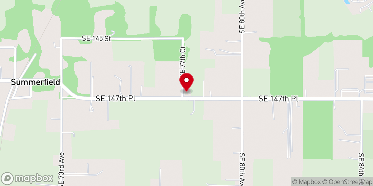 Map showing location of Mt Olive Baptist Church