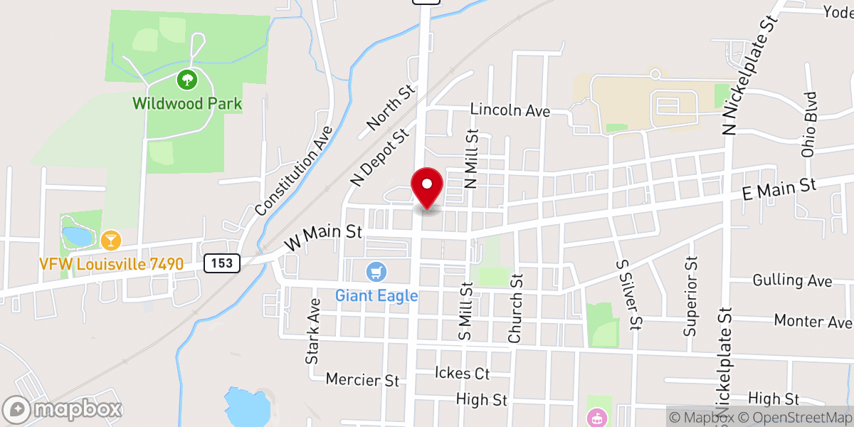 Map showing location of Ohio Generator Remanufacturing