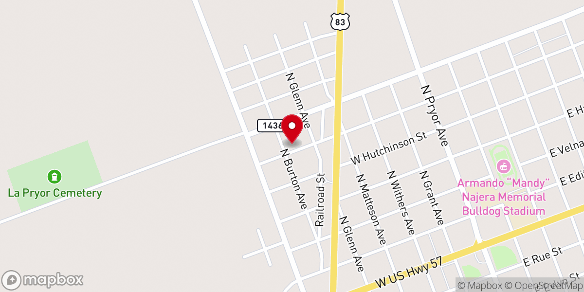 Map showing location of St. Joseph Catholic Church