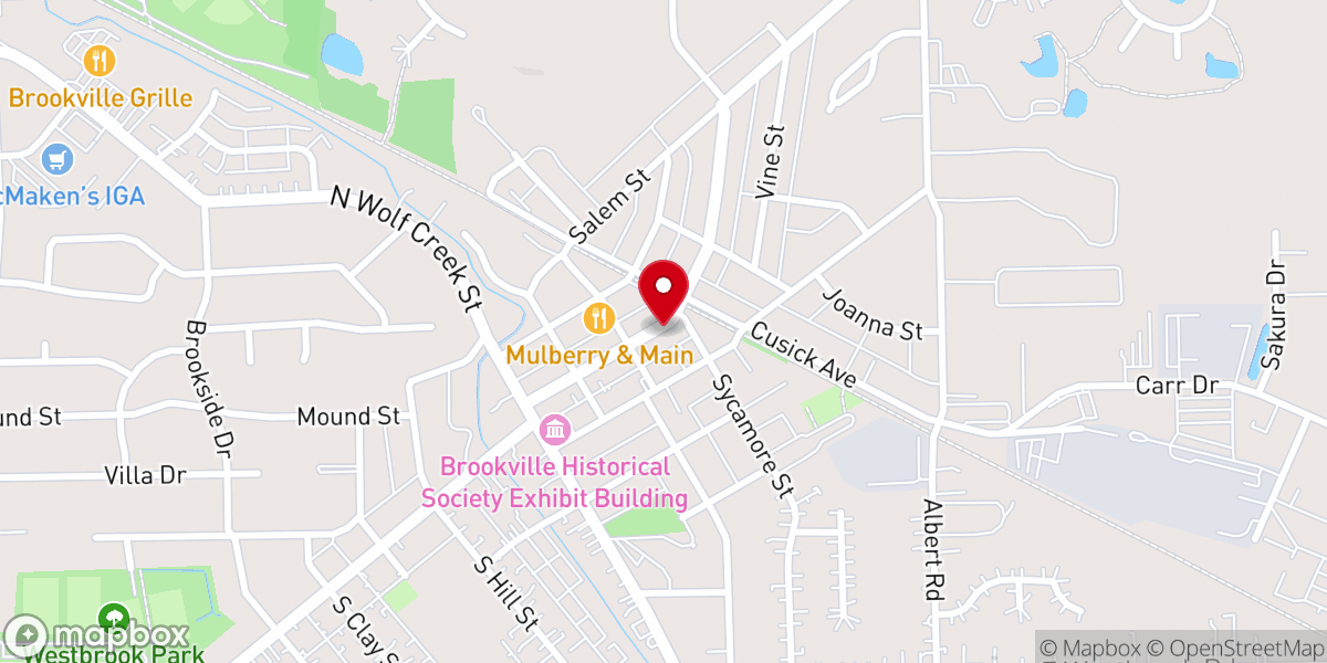 Map showing location of Brave Church Hub
