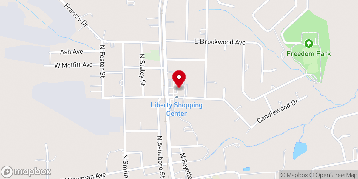 Map showing location of Freedom Family Church - Liberty