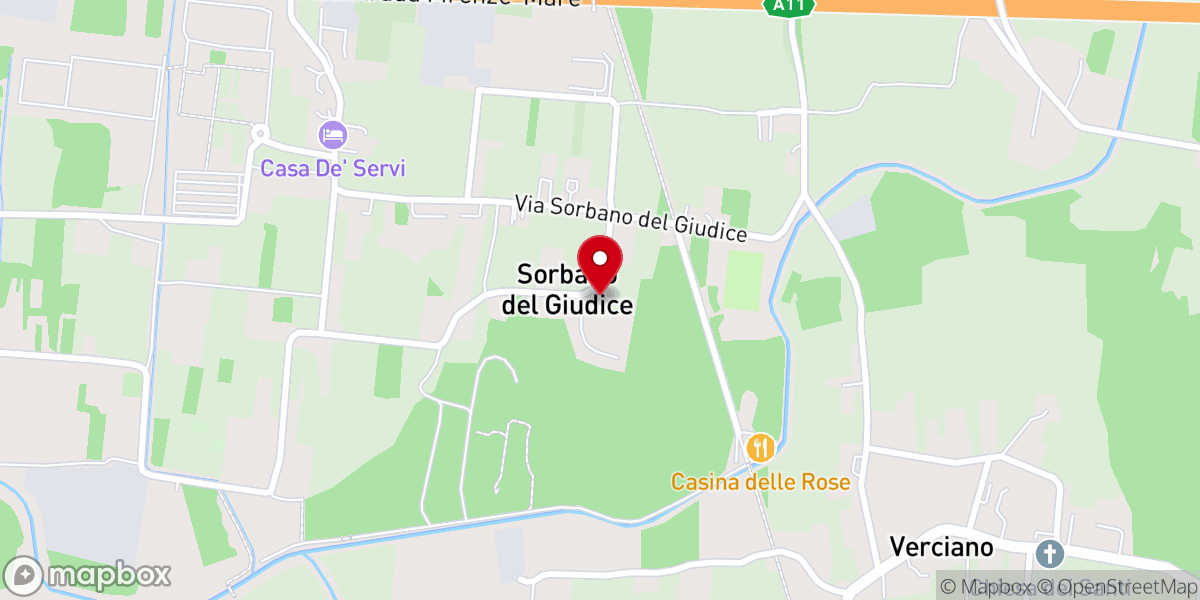 Map showing location of S. Giorgio m.