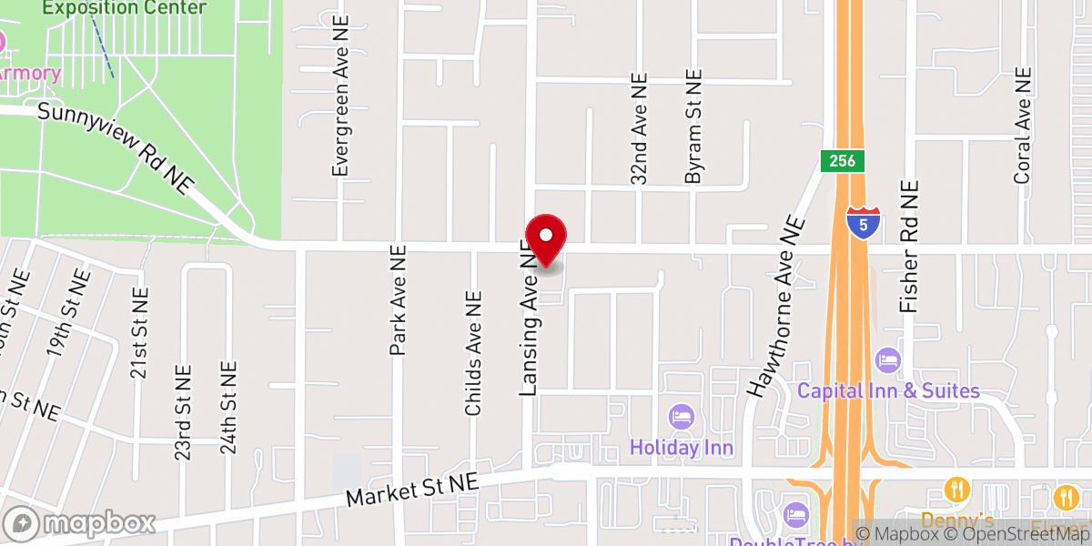 Map showing location of Holy Cross Lutheran Church