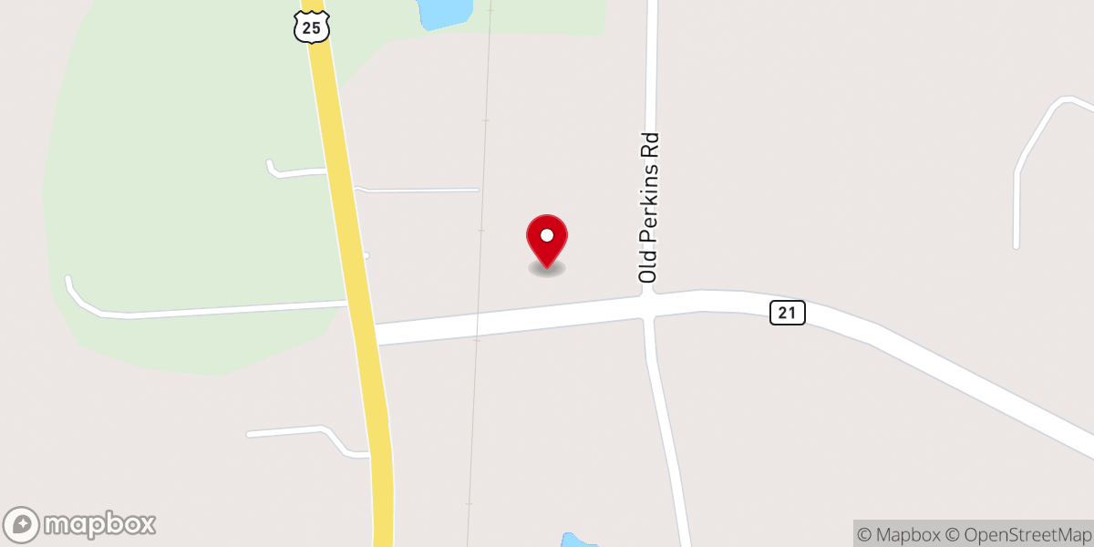 Map showing location of Miracle Temple