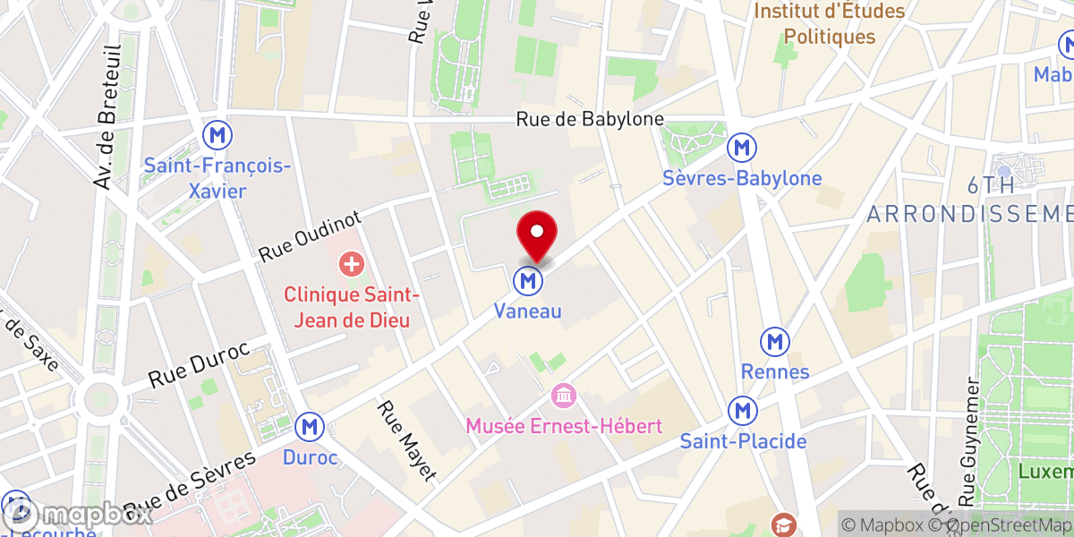 Map showing location of Chapelle de l'Hôpital Laennec