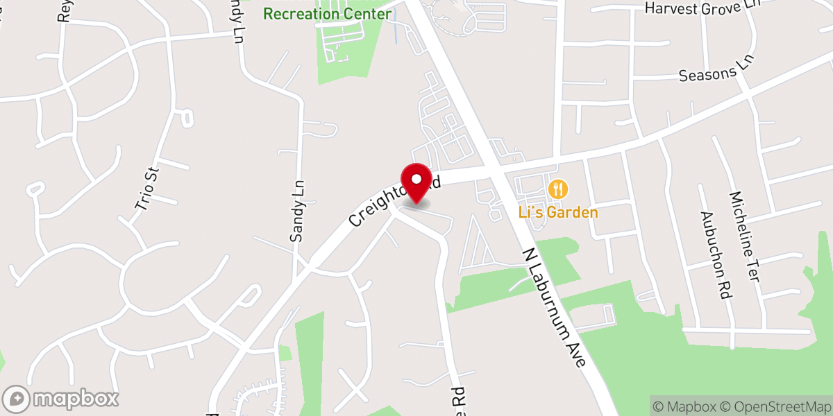 Map showing location of East Richmond Church