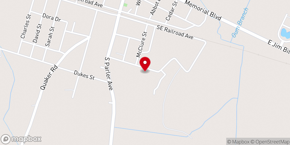Map showing location of St George Pentecostal Holiness