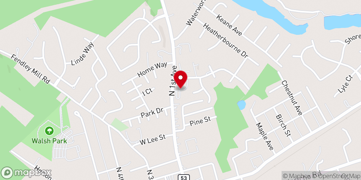 Map showing location of La Grange Heights Baptist Church